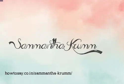 Sammantha Krumm