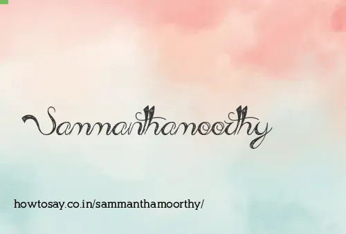 Sammanthamoorthy