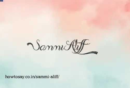 Sammi Aliff