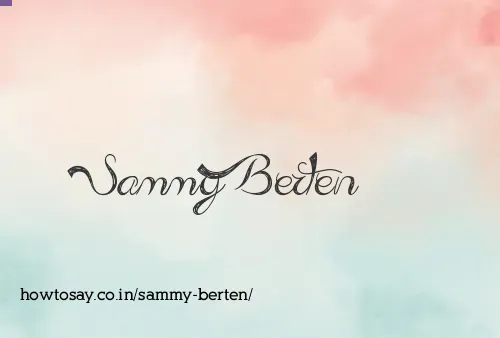 Sammy Berten