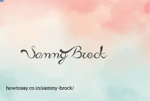 Sammy Brock