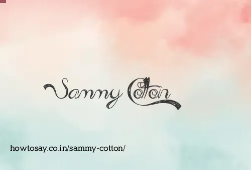 Sammy Cotton