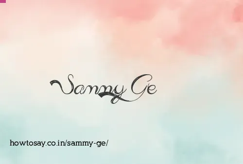 Sammy Ge