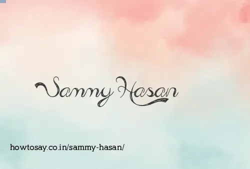 Sammy Hasan