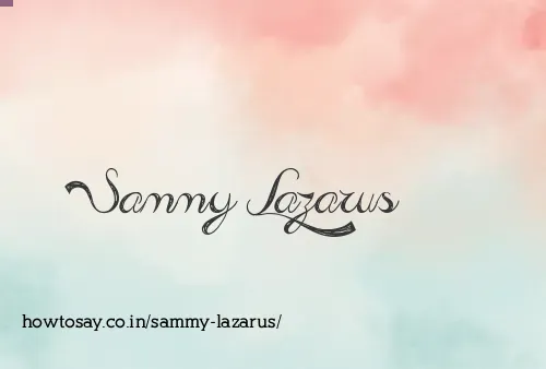Sammy Lazarus