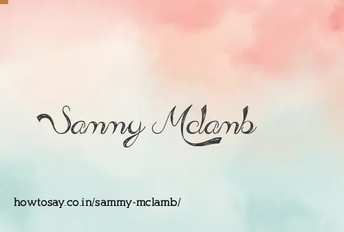 Sammy Mclamb