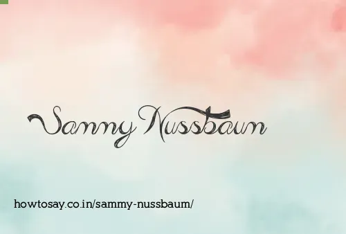 Sammy Nussbaum