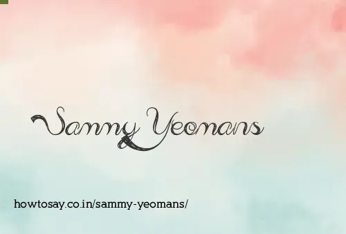 Sammy Yeomans