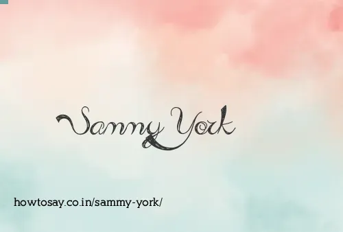 Sammy York