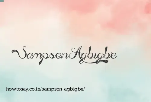 Sampson Agbigbe
