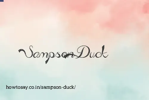 Sampson Duck