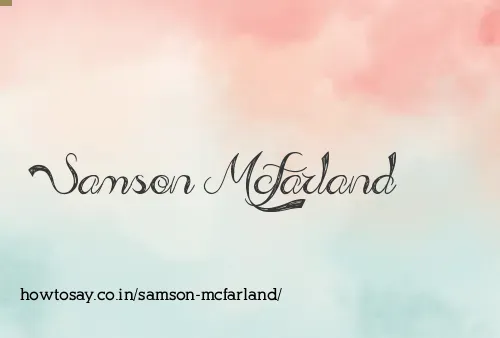 Samson Mcfarland