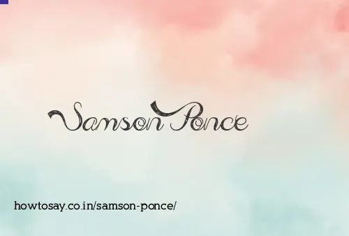Samson Ponce