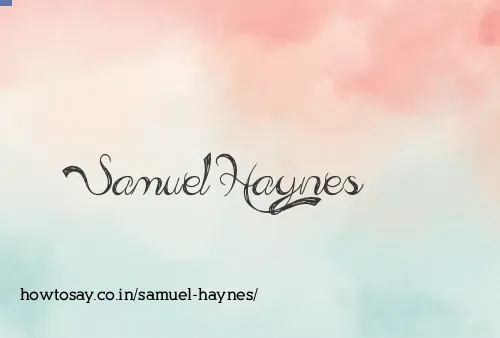 Samuel Haynes