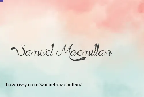Samuel Macmillan