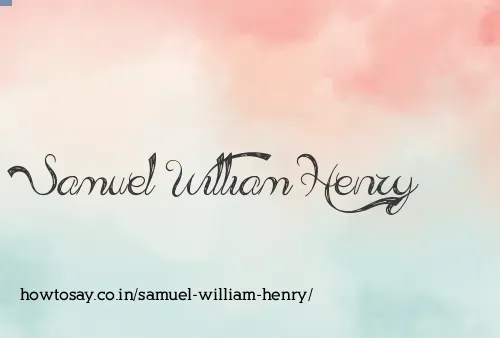 Samuel William Henry
