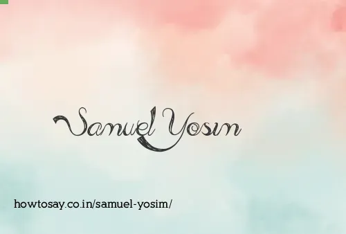 Samuel Yosim