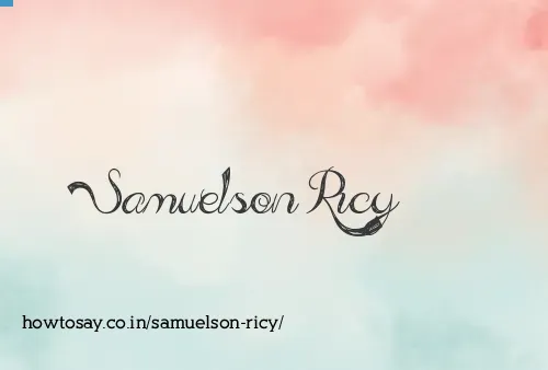 Samuelson Ricy