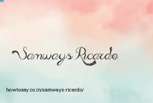 Samways Ricardo