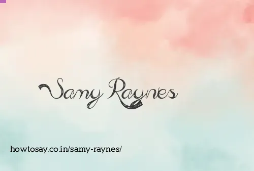 Samy Raynes