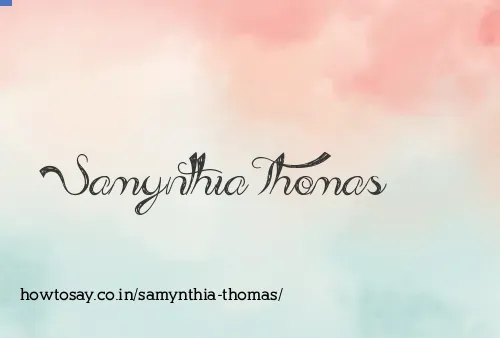 Samynthia Thomas