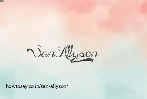 San Allyson