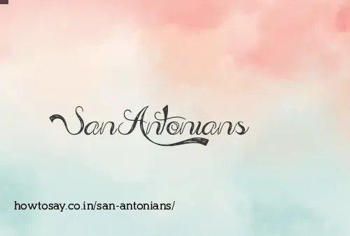 San Antonians