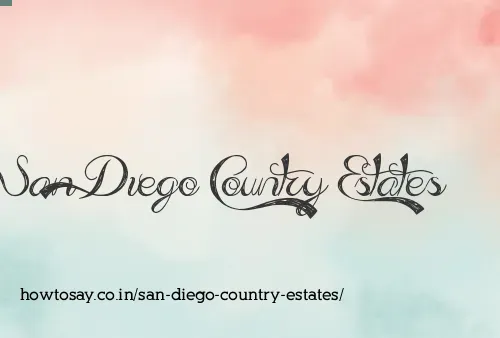 San Diego Country Estates