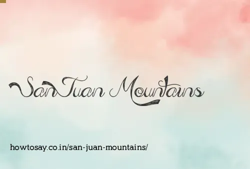 San Juan Mountains