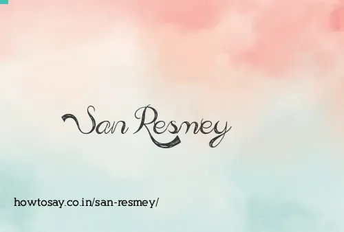 San Resmey