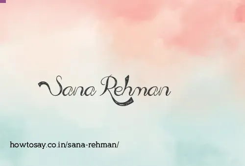 Sana Rehman
