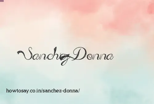 Sanchez Donna