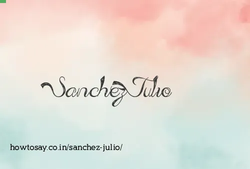 Sanchez Julio