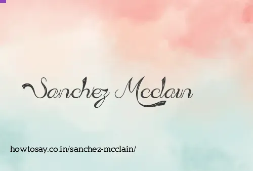 Sanchez Mcclain