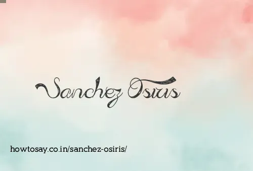 Sanchez Osiris