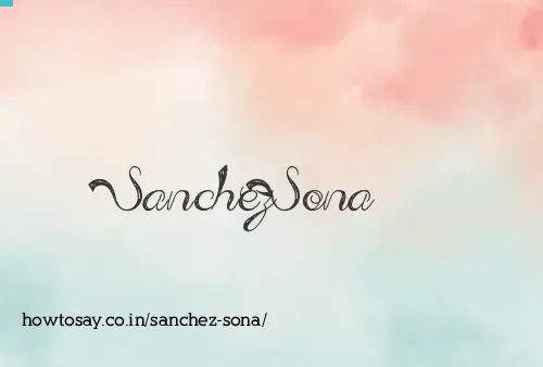 Sanchez Sona