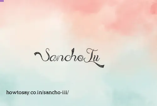 Sancho Iii