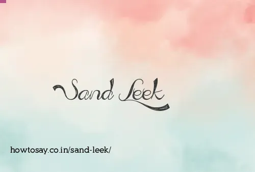 Sand Leek