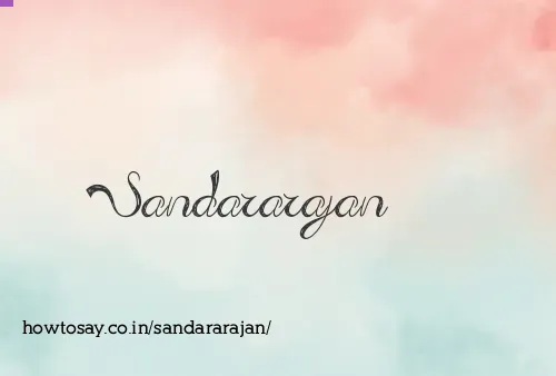 Sandararajan