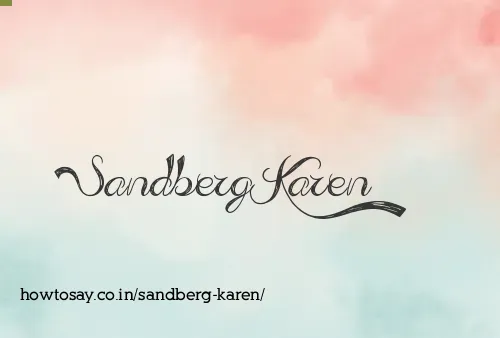 Sandberg Karen