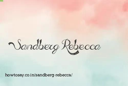 Sandberg Rebecca