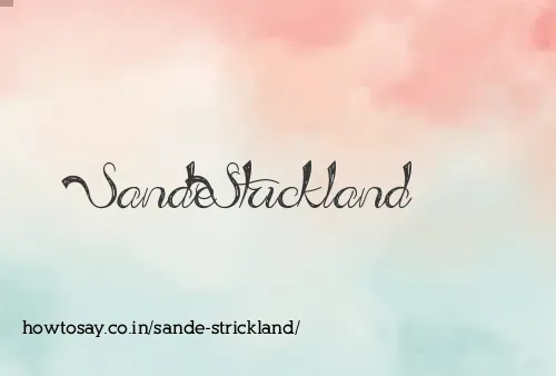 Sande Strickland