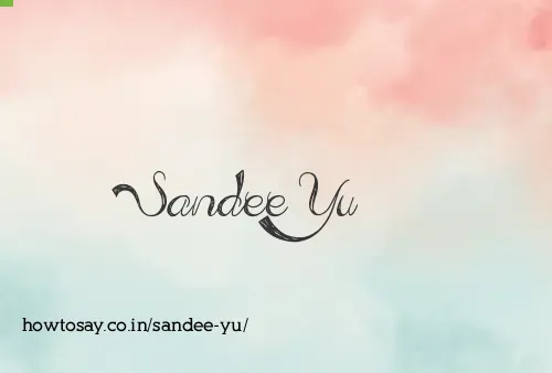 Sandee Yu