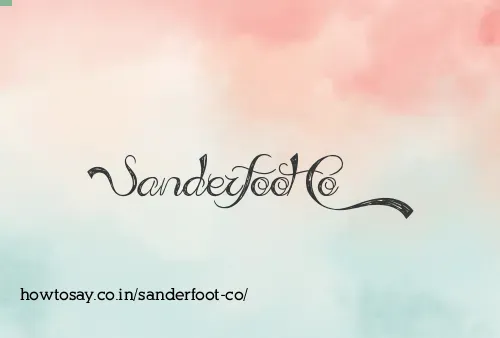 Sanderfoot Co