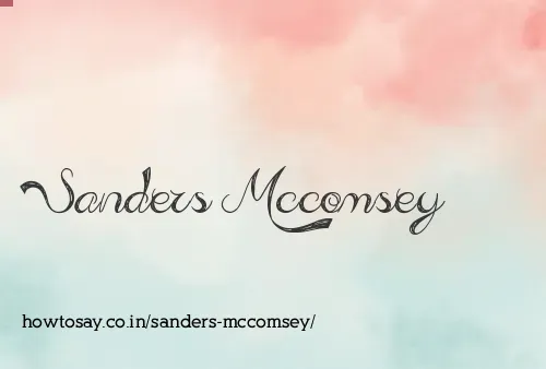 Sanders Mccomsey