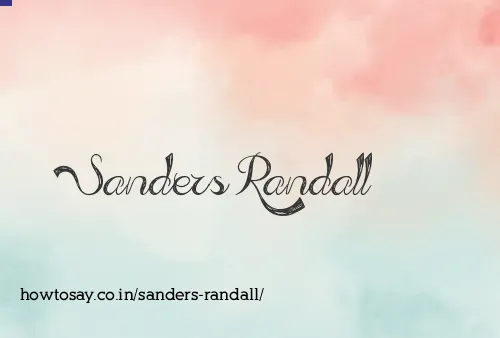 Sanders Randall