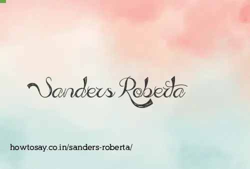 Sanders Roberta