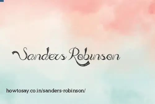 Sanders Robinson