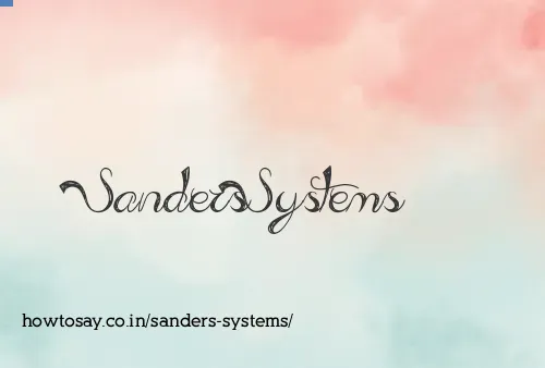 Sanders Systems