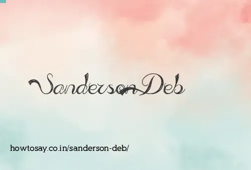 Sanderson Deb